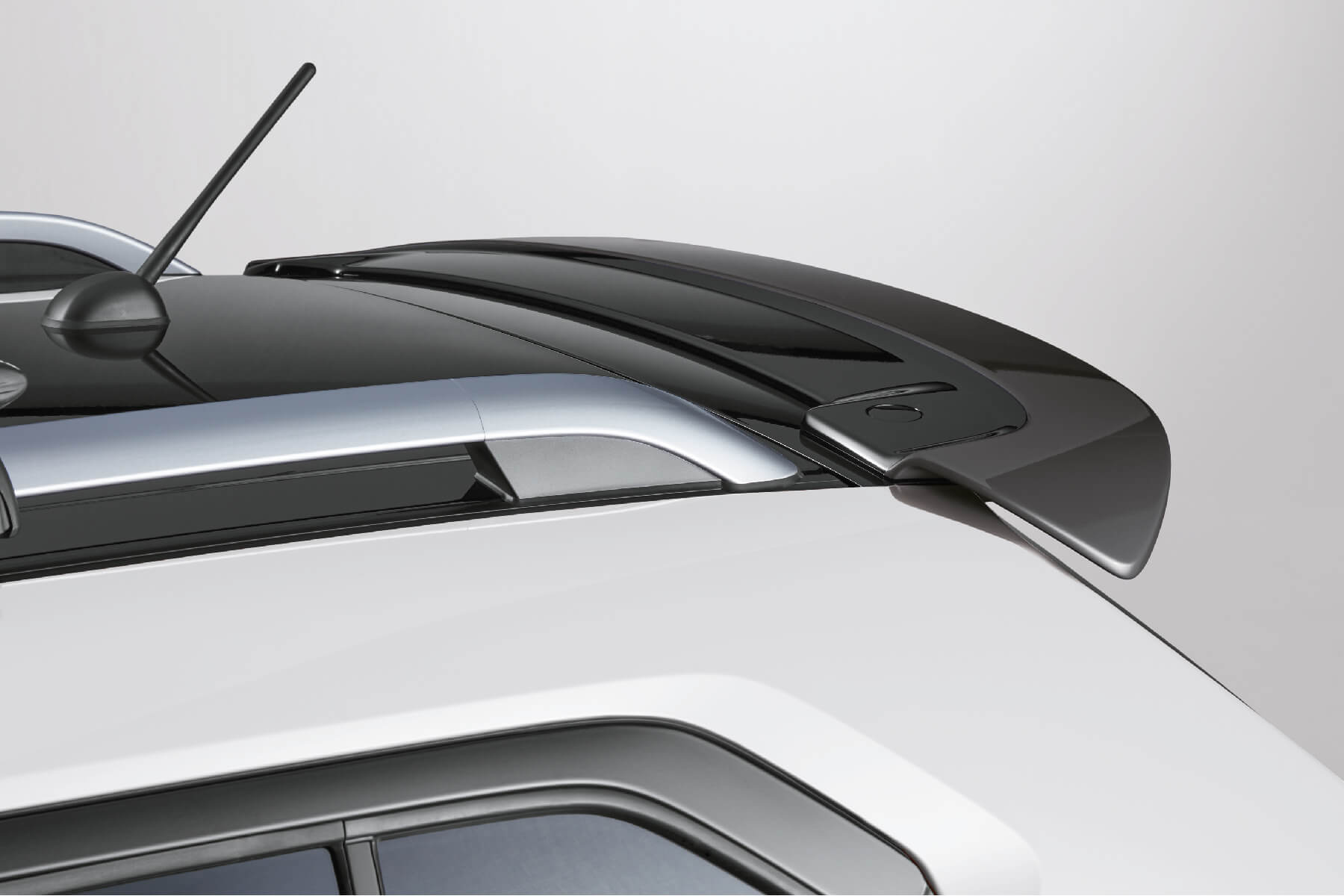 Spoiler trasero gris
